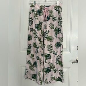 Lands' End Palm Leaf Pajama Lounge Pants Size XS